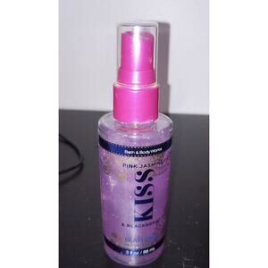 Pink Jasmine Kiss and Blackberry Bath and Body Works Diamond Shimmer Mist 3oz